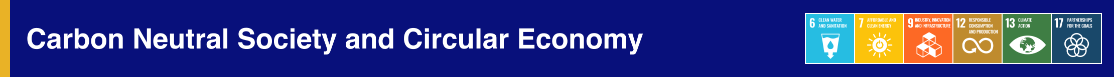 Carbon Neutral Society and Circular Economy